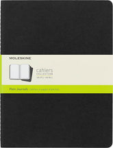 Moleskine Black Extra Large Plain Cahier (Pack of 3) (Copy)